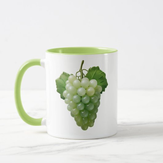  Raisin Vert Réaliste マグカップ (左)