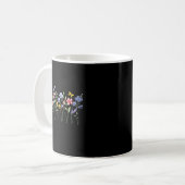 Raising A Wildflower Mom Matching Botanical  コーヒーマグカップ (正面左)