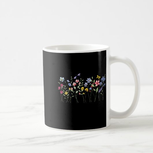 Raising A Wildflower Mom Matching Botanical _1  コーヒーマグカップ (右)