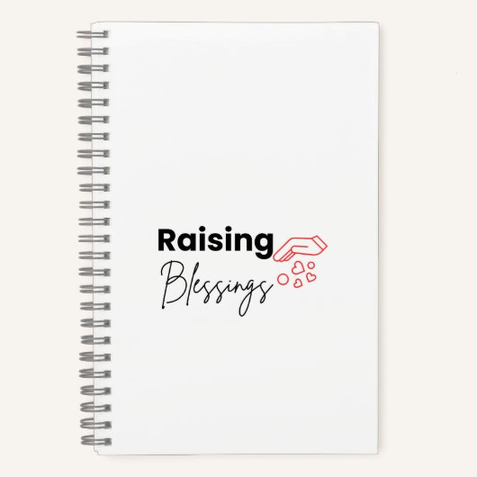 Raising Blessings キリスト教祈祷ジャーナル ノートブック (正面)
