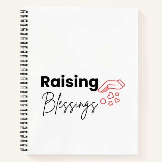 Raising Blessings クリスチャンママノート ノートブック (正面)