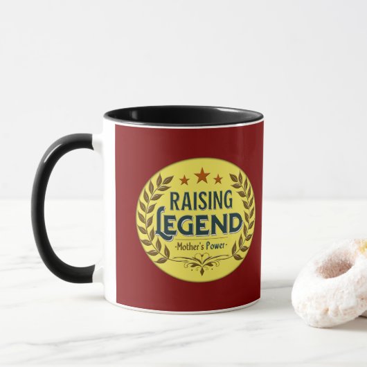 Raising Legends – Mother’s Power Badge マグカップ (ドーナツ)