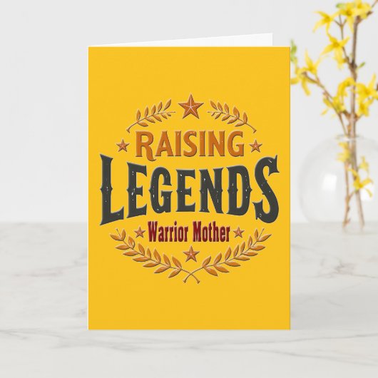 Raising Legends – Warrior Mother Design カード (黄色い花)