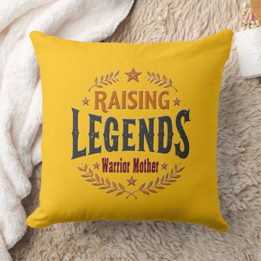 Raising Legends – Warrior Mother Design クッション (ブランケット)