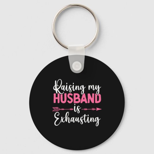 Raising My Husband Is Exhausting Funny Wife  キーホルダー (正面)