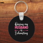Raising My Husband Is Exhausting Funny Wife  キーホルダー (正面)