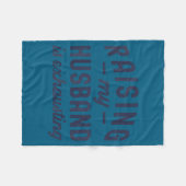 Raising My Husband Is Exhausting Funny Wife Valent フリースブランケット (正面(横))