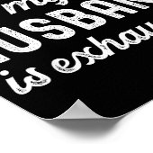 Raising My Husband Is Exhausting Funny Wife Valent ポスター (角)