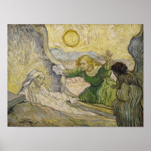 Raising of Lazarus (after Rembrandt) Van Gogh Fine ポスター (正面)