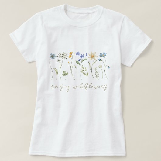 Raising wilflowersフローラニュートラル女性 tシャツ (デザイン正面)