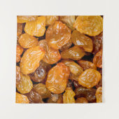 Raisins close up photo texture background. タペストリー (正面(横))