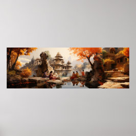 Rajaの夏の不動産の女性 – 超広 ポスター