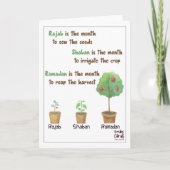 Rajab - Holy Month Blessings カード (正面)