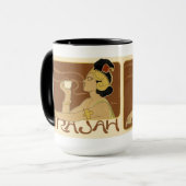 Rajahのヴィンテージのコーヒー広告 マグカップ (正面左)