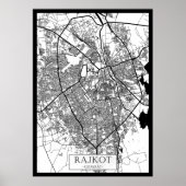 Rajkot Gujarat City Map ポスター (正面)