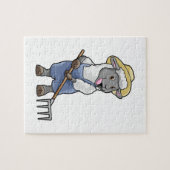 Rake & Hatとの農家としての羊 ジグソーパズル (横)