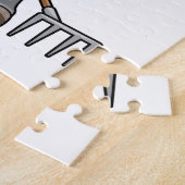 Rake & Hatとの農家としての羊 ジグソーパズル (側面)