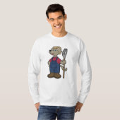 Rake & Hatと農家としての犬 Tシャツ (正面フル)