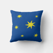 Rakete mit Sternen | personalisierbares Kissen  クッション (裏面)