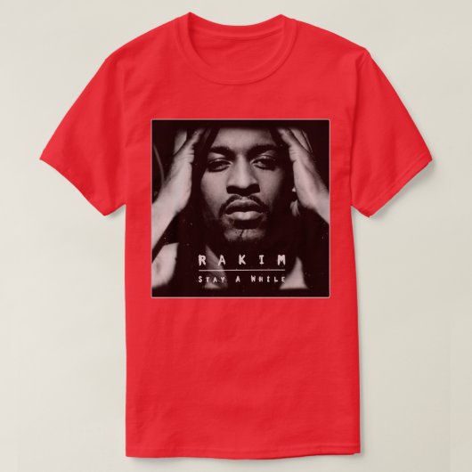 Rakim Stay A Whileアルバムのブートレグ Tシャツ (デザイン正面)