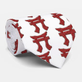 Rakkasanの首のタイ(白い) ネクタイ (ロール)