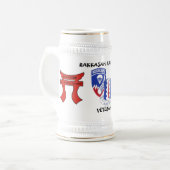 Rakkasanの187th歩兵連隊 ビールジョッキ (正面左)