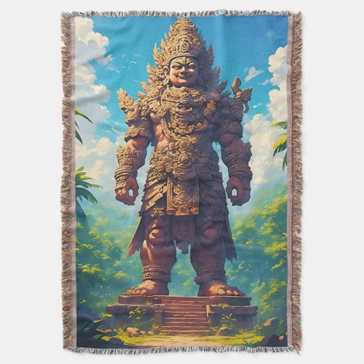 “Raksasa Nusantara”(ヌサンタラの巨人) スローブランケット (正面縦)