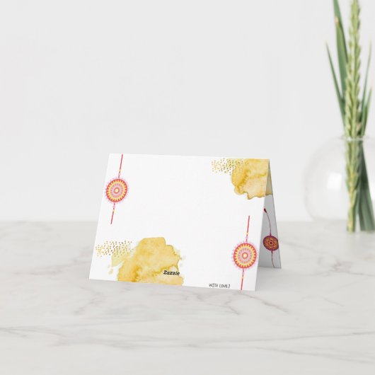 Raksha Bandhan カード (裏面)