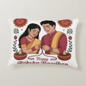 Raksha Bandhan Accent Pillow アクセントクッション (裏面)