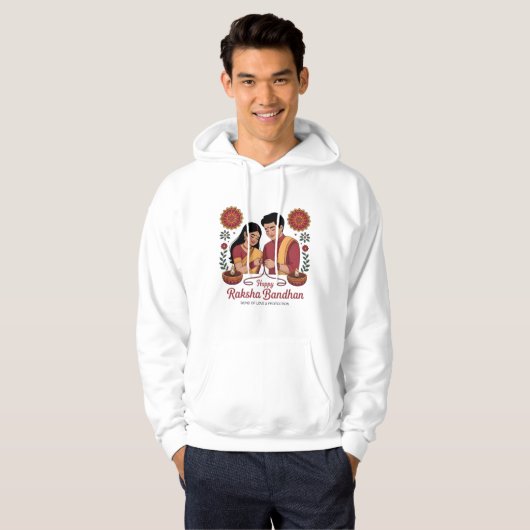Raksha Bandhan Adult Pullover Hoodie パーカ (正面フル)
