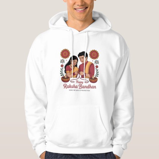 Raksha Bandhan Adult Pullover Hoodie パーカ (正面)