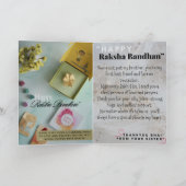 Raksha Bandhan Card サンキューカード (内部)