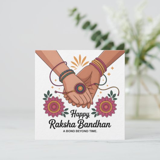 raksha bandhan Invitation 招待状 (スタンド正面)
