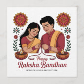raksha bandhan Invitation 招待状 (正面)