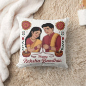 Raksha Bandhan Throw Pillow クッション (ブランケット)