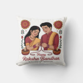 Raksha Bandhan Throw Pillow クッション (正面)