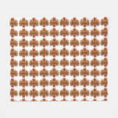 Raksha Mask フリースブランケット (正面(横))