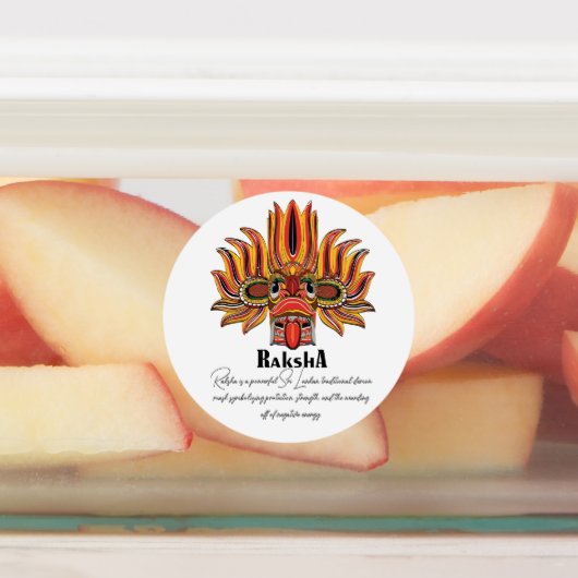 Raksha Mask ラベル (貼付)