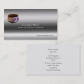 Raku陶磁器の銅マットの陶器、金属一見 名刺 (正面/裏面)