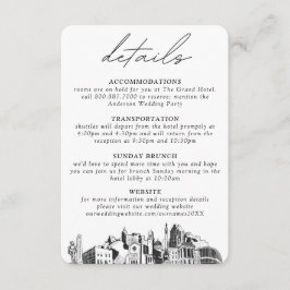 Raleighの結婚垂直詳細 エンクロージャーカード