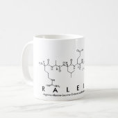 Raleighペプチド名mug コーヒーマグカップ (正面左)