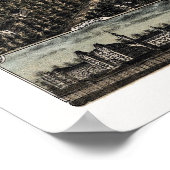 Raleigh, NCパノラママップ – 1872 ポスター (角)