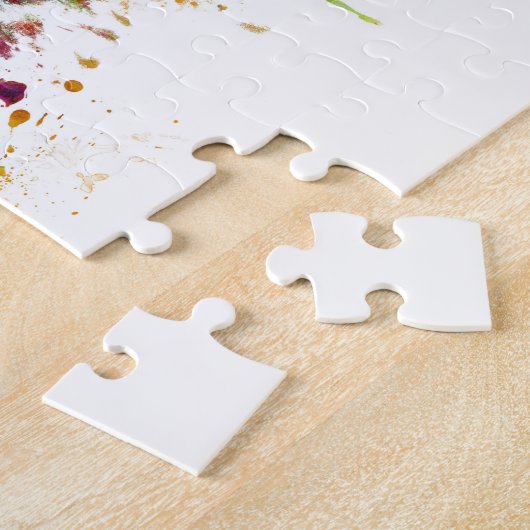 Raleigh North Carolina Skyline ジグソーパズル (側面)