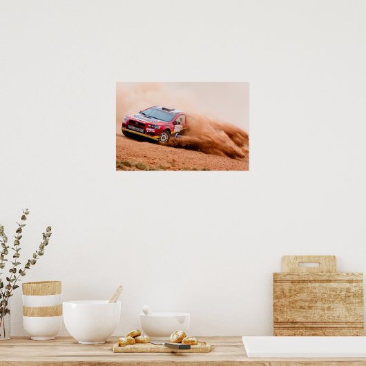 Rally China, Mitsubishi Evo ポスター (キッチン)