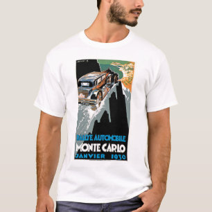 Rallyeの自動車deモンテカルロ1930年 Tシャツ