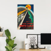 Rallye Automobile Monte Carlo Vintage Poster Print ポスター (ホームオフィス)