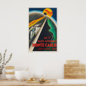 Rallye Automobile Monte Carlo Vintage Poster Print ポスター (キッチン)