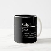 Ralph Boy Name Definition Personalized Mug ツートーンマグカップ (正面右)