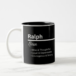 Ralph Boy Name Definition Personalized Mug ツートーンマグカップ