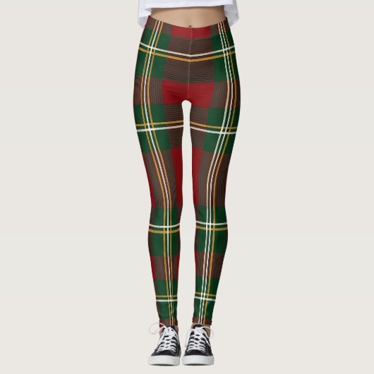 Ralph Lauren Tartan Plaid Christmas レギンス (正面)